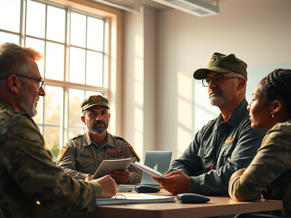 How can veterans develop leadership skills