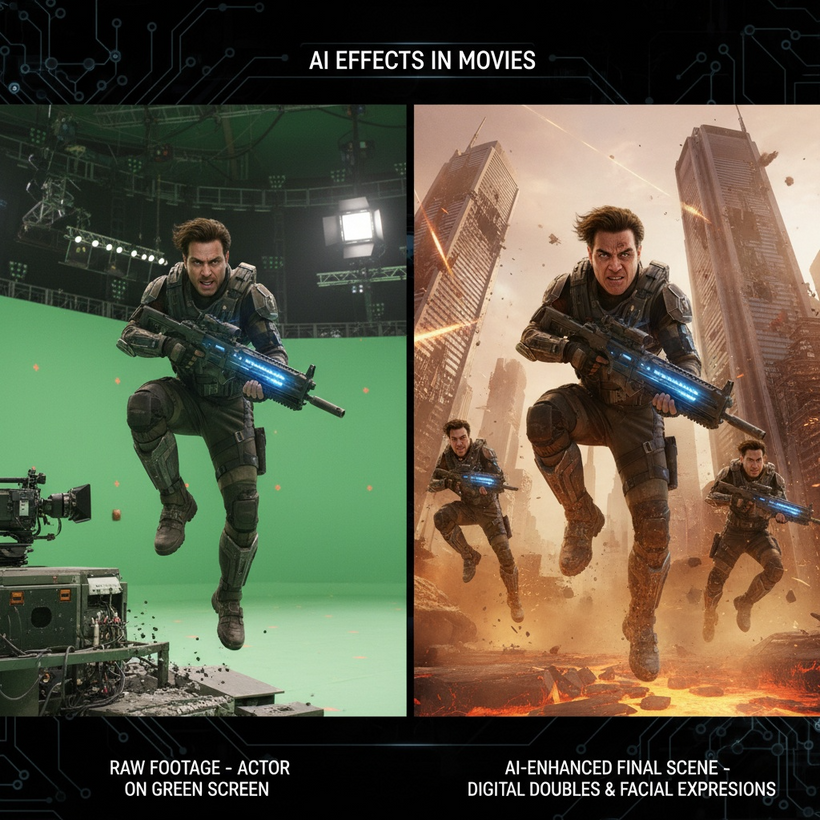 What specific startup opportunities arise from AI tools used in film production