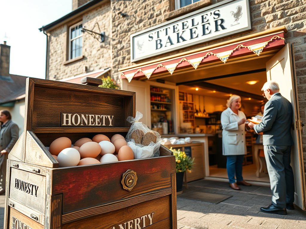 Trending 🇬🇧 A bakery in a small town in western England, only a year old, has beaten out established bakeries to become England’s best bakery. The Steele family, who run the shop, originally just set up an honesty box in front of their house to sell their own eggs and bread. Unexpectedly, their business has become incredibly popular, with classic items often selling out instantly. Their friendly service has made them a local legend