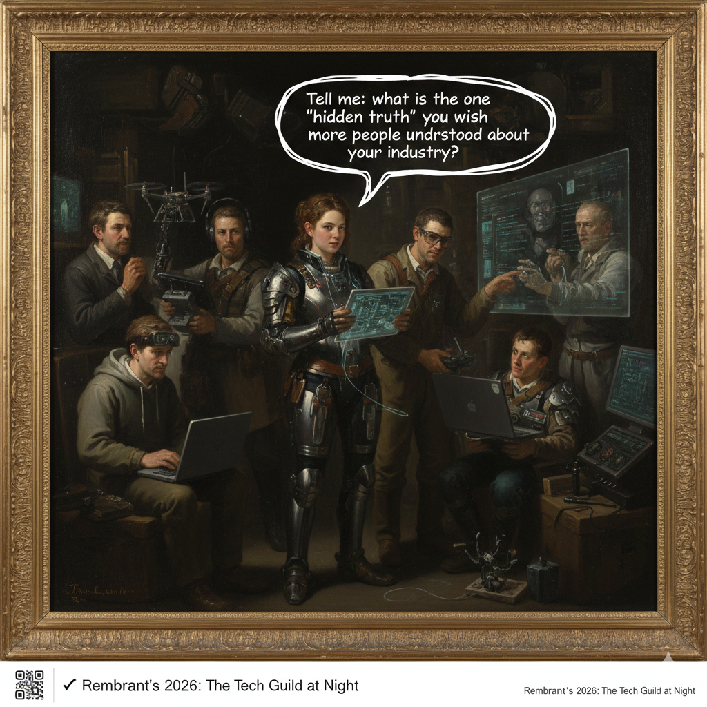 "Tell me: what is the one 'hidden truth' you wish more people understood about your industry?" 🙋 Contact to Write (CTA)